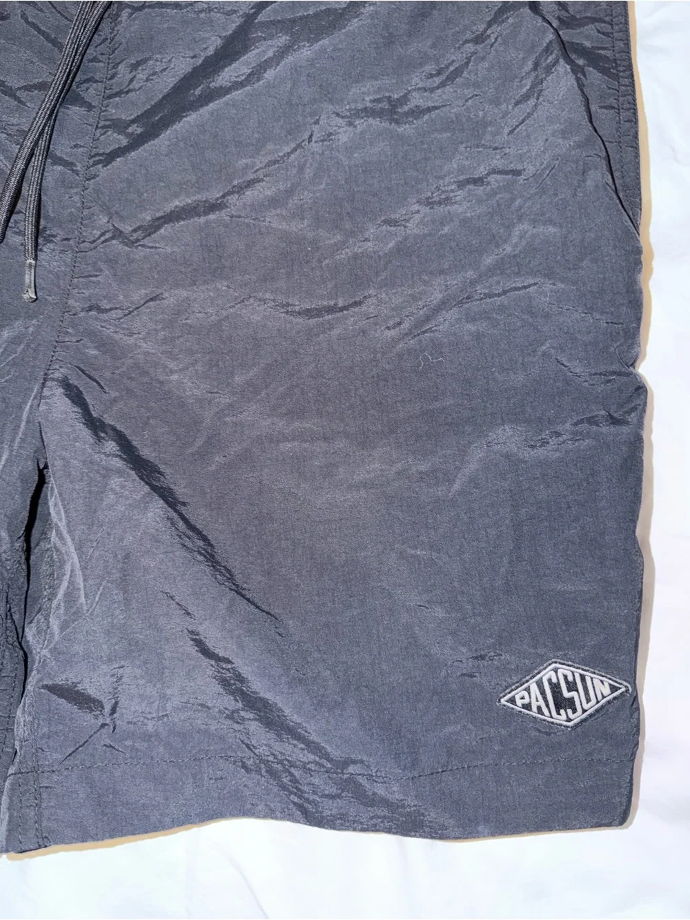 PacSun Men’s Board Shorts Size Medium Black Swim Trunks Surf Beach Y2K